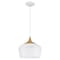 Access Lighting Blend, LED Pendant, White with Wood Grain Finish 52057LEDDLP-WH/WGN - alternate 7